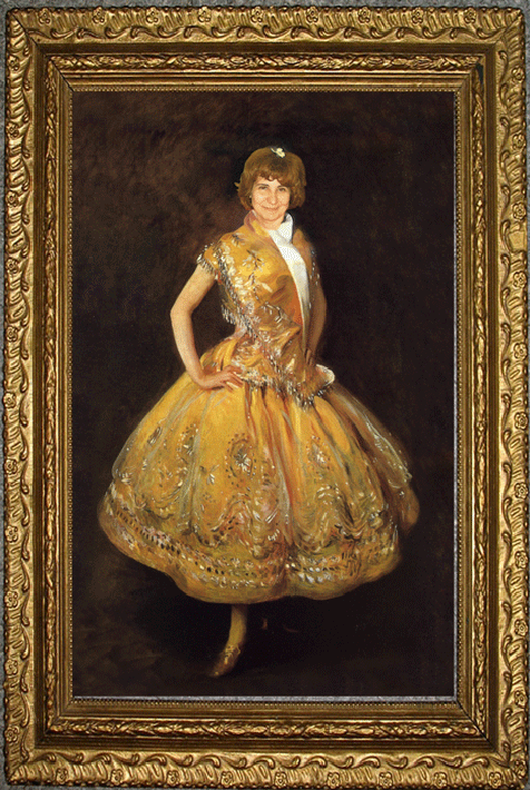 Портрет дамы в бальном платье